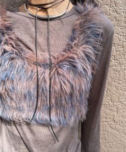 AIC. ミックスファーニットビスチェ レディース